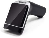🔍 highly efficient symcode laser barcode scanner: usb wired handheld reader in sleek black design logo