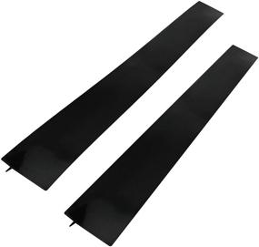 img 4 attached to 🔥 S&T INC. Silicone Crumb Guards and Stove Gap Covers - Stove Guard for Spills, Black 2 Pack (20.5 Inch x 2.3 Inch) – Effective Kitchen Protection