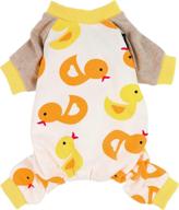 🐶 fitwarm soft cotton dog pajamas | cute duck pet clothes for dogs | breathable puppy onesie | stretchy doggie pjs logo