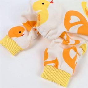 img 1 attached to 🐶 Fitwarm Soft Cotton Dog Pajamas | Cute Duck Pet Clothes for Dogs | Breathable Puppy Onesie | Stretchy Doggie PJS