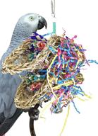 🌮 shreddable mini taco bonka bird toys for foraging parrots - colorful beak feet for parrotlet, cockatoo, african grey, conure logo