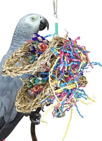 img 4 attached to 🌮 Shreddable Mini Taco Bonka Bird Toys for Foraging Parrots - Colorful Beak Feet for Parrotlet, Cockatoo, African Grey, Conure