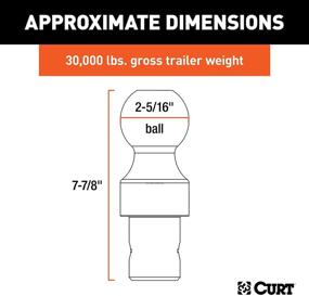 img 3 attached to 🔧 CURT 60629 30K Factory Style Gooseneck Ball: Perfect Fit for Chevrolet, Ford, GMC, Nissan Titan XD, Ram - Puck System Required