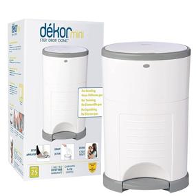 img 4 attached to 👶 Dekor Mini Hands-Free Diaper Pail: Easy Step-Drop-Done Solution for Odor-Free Diaper Disposal