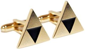 img 1 attached to Triforce Cufflinks Business Wedding Groomsmen