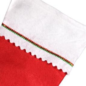 img 2 attached to 🧦 Buy Windy City Novelties Tall 15" Red Felt Christmas Holiday Stockings (12 Pack) online