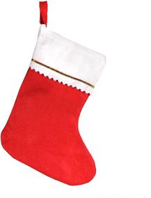img 4 attached to 🧦 Buy Windy City Novelties Tall 15" Red Felt Christmas Holiday Stockings (12 Pack) online