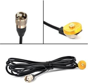 img 3 attached to 📡 High-Quality Vehicle Radio Antenna Roof Mount NMO Installation RG58 Coax Extension Cable UHF PL259 4M/13ft for Yaesu/Vertex Kenwood Mobile Radio