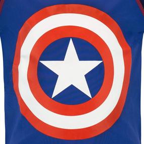 img 2 attached to Marvel Boys' Captain America Swim Set – Two Piece Swimwear Perfect for Superhero Fans