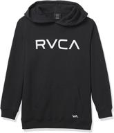 🔥 stay warm and stylish with rvca graphic pullover fleece hoodie - boys' fashion hoodies & sweatshirts logo