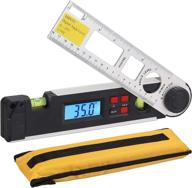proster digital lcd inclinometer: accurate angle gauge 0~270° with level bubble and protractor logo