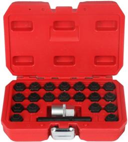 img 4 attached to 🔧 BELEY 22-Piece Wheel Lock Key Removal Kit for BMW Series | Lug Nut Anti-Theft Screw Remover Socket Tool Set