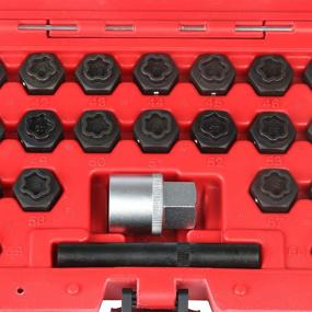 img 1 attached to 🔧 BELEY 22-Piece Wheel Lock Key Removal Kit for BMW Series | Lug Nut Anti-Theft Screw Remover Socket Tool Set