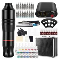 🖋️ tatooine deluxe rotary tattoo pen kit + power supply, 20 cartridges/needles, 14 tattoo inks, foot pedal & accessories - perfect for beginners and professional tattoo artists logo