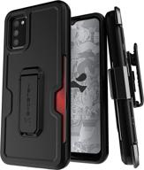 📱 ghostek iron armor samsung galaxy a02s case: heavy duty protection with belt clip, card holder, and kickstand - designed for samsung a02s (6.5 inch) logo