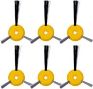 🧹 keepow 6 pack side brushes for shark ion robot r85 rv750 rv720 s87 rv850 rv851wv vacuum cleaner - replacement parts логотип