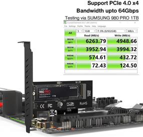 img 3 attached to 🔥 Enhanced JEYI M.2 NVME SSD to PCIE Adapter Card with Heatsink: PCIe4.0 X4 Updated