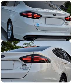 img 1 attached to Inguinity Time LED Tail Lights: Ford Fusion 2013-2016 Rear Lamps with Start Up Animation Assembly