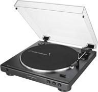 аудио-техника at-lp60x-bk: стерео-проигрыватель hi-fi с автоматическим приводом ремня и технологией антирезонанса логотип