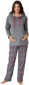 img 4 attached to 🌙 Cozy and Comfortable: PajamaGram Womens Soft Cotton Pajamas - Perfect Winter Attire for Women