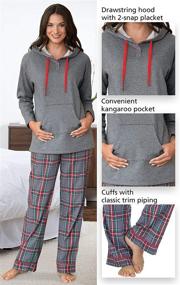 img 1 attached to 🌙 Cozy and Comfortable: PajamaGram Womens Soft Cotton Pajamas - Perfect Winter Attire for Women