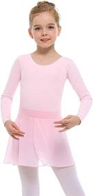 img 3 attached to 🩰 STELLE Girls Ballet Leotard Combo: Short Sleeve, with Dance Skirt and Dance Tight