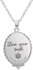 img 2 attached to 👑 Disney Frozen 2 Elsa Silver Plated Pendant Necklace - Enchanting Design, 16 + 2" Extender