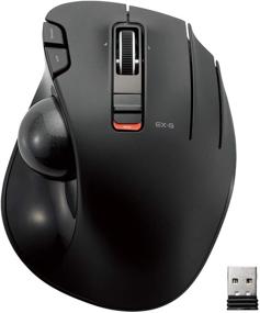 img 4 attached to 🖱️ ELECOM 2.4GHz Wireless Thumb-Operated Trackball Mouse, 6-Button Function with Smooth Tracking, Precision Optical Gaming Sensor - Black (M-XT3DRBK)
