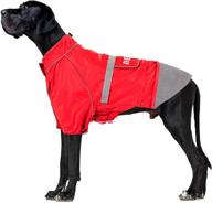 🐶 waterproof dog raincoat: premium rain coat jacket for medium to large dogs логотип