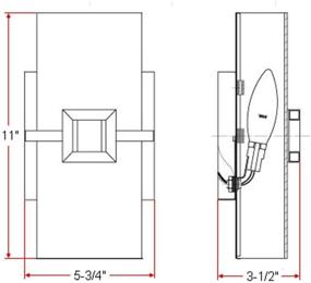 img 1 attached to 🏮 514604 Monroe 1-Light Wall Light in Oil Rubbed Bronze by Design House