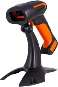 img 4 attached to Symcode 2D Barcode Scanner with Stand - Wireless Bluetooth, 2.4GHz Wireless, and USB Wired Connection - Industrial Dustproof/Waterproof Design - QR Image Bar Code Reader with Vibration Alert