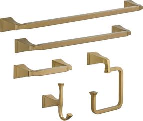 img 4 attached to 🚿 Enhance Your Bathroom with the DELTA 75135-CZ Dryden Robe Hook in Champagne Bronze