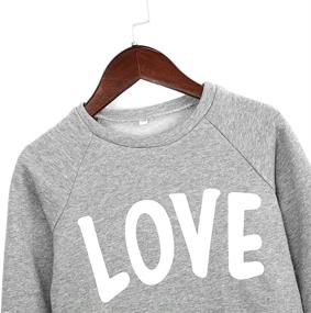 img 1 attached to ❤️ Adorable PopReal Mommy and Me Love Heart Valentine's Day Shirt - Long Sleeve Pullover Sweatshirt