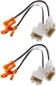 img 1 attached to 🔌 Set of 4 Metra 72-8104 Speaker Wire Adapters for Compatible Toyota Models