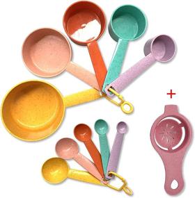 img 4 attached to Plastic Measuring Cups Spoons Set