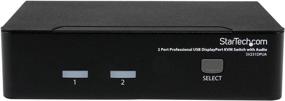 img 3 attached to 💻 StarTech.com Dual Port DisplayPort KVM Switch - 2560x1600 @60Hz - DP USB, Keyboard, Video, Mouse Switch Box with Audio for Computers and Monitors (SV231DPUA)