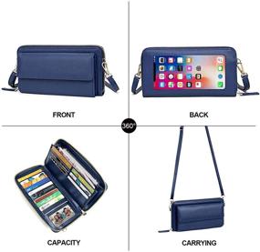 img 1 attached to 👜 Оптимизированные сумки через плечо для сотового телефона с блокировкой женских кошельков, сумок и сумок через плечо.