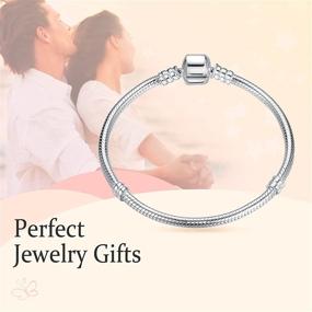 img 2 attached to Annmors Jewelry: 925 Sterling Silver Iconic Moments Snake Chain 🐍 Charm Bracelet for Women, Men & Teens - Size Options Available (S04)