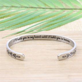img 1 attached to Stainless Steel Motivational Mantra Bracelet: A Perfect Birthday and Graduation Gift for Women