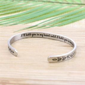 img 3 attached to Stainless Steel Motivational Mantra Bracelet: A Perfect Birthday and Graduation Gift for Women