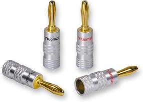 img 3 attached to Улучшите свой аудиоопыт с 14 шт. разъемов для акустики Banana Plugs Cable Connectors Audio Banana Plugs Adapter 24K.