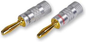 img 2 attached to Улучшите свой аудиоопыт с 14 шт. разъемов для акустики Banana Plugs Cable Connectors Audio Banana Plugs Adapter 24K.
