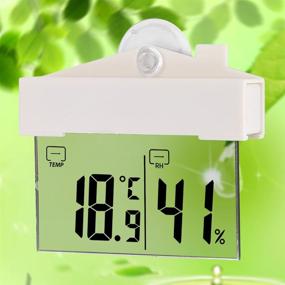 img 1 attached to Fdit Adhesive Thermometer Digital Hydrometer