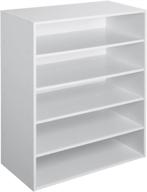 closetmaid stackable 5-shelf organizer in white for efficient storage логотип