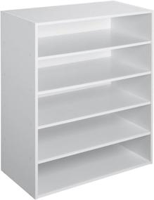 img 4 attached to ClosetMaid Stackable 5-Shelf Organizer in White for Efficient Storage