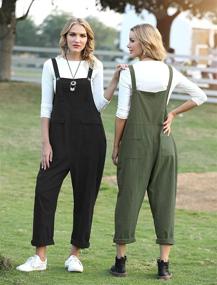 img 2 attached to 👗 YESNO Women's Clothing: Stylish C Black Tapered Overalls Rompers Jumpsuits"