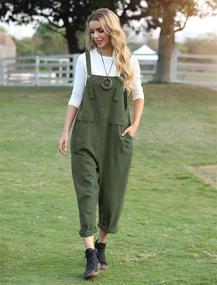 img 3 attached to 👗 YESNO Women's Clothing: Stylish C Black Tapered Overalls Rompers Jumpsuits"