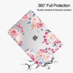 img 1 attached to 🌸 MAITTAO MacBook Pro 16 inch Case 2019 2020 2021 A2141: Flexible Plastic Shell + Laptop Sleeve & Keyboard Cover - Beautiful Flowers 4