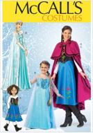 👸 маккаллс m7000 выкройка костюма снежной принцессы: идеально подходит для женщин и девочек, размеры 3-14. логотип