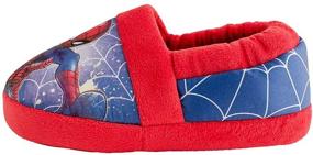 img 2 attached to 🕷️ Fun and Comfy Favorite Characters Boy's Spiderman Low Slipper SPF260 (Toddler/Little Kid)